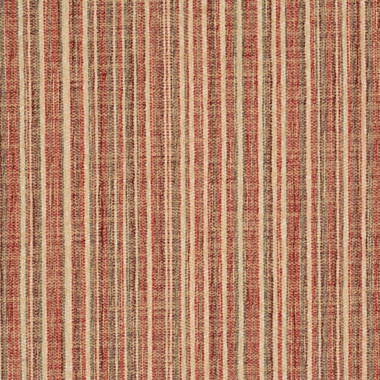 Red Stripe Woven Pattern Upholstery Fabric by The Yard - SKU: Equinox Russet
